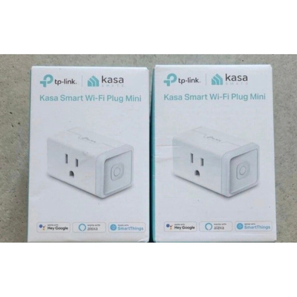 TP-Link Kasa Smart Wi-Fi Plug Mini Lot of 2 Alexa Google SmartThings White New